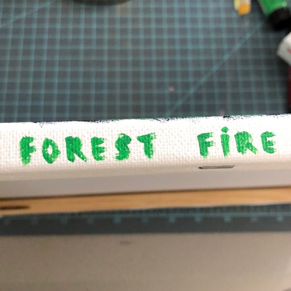 Original Acrylic Painting “Forest Fire” - Picture 2 of 2